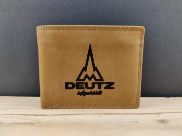 Deutz Luftgekühlt Echt Leder Geldbörse